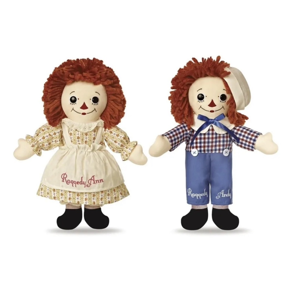 Asleep/awake Raggedy Ann and Andy Dolls - Picture 4 of 4